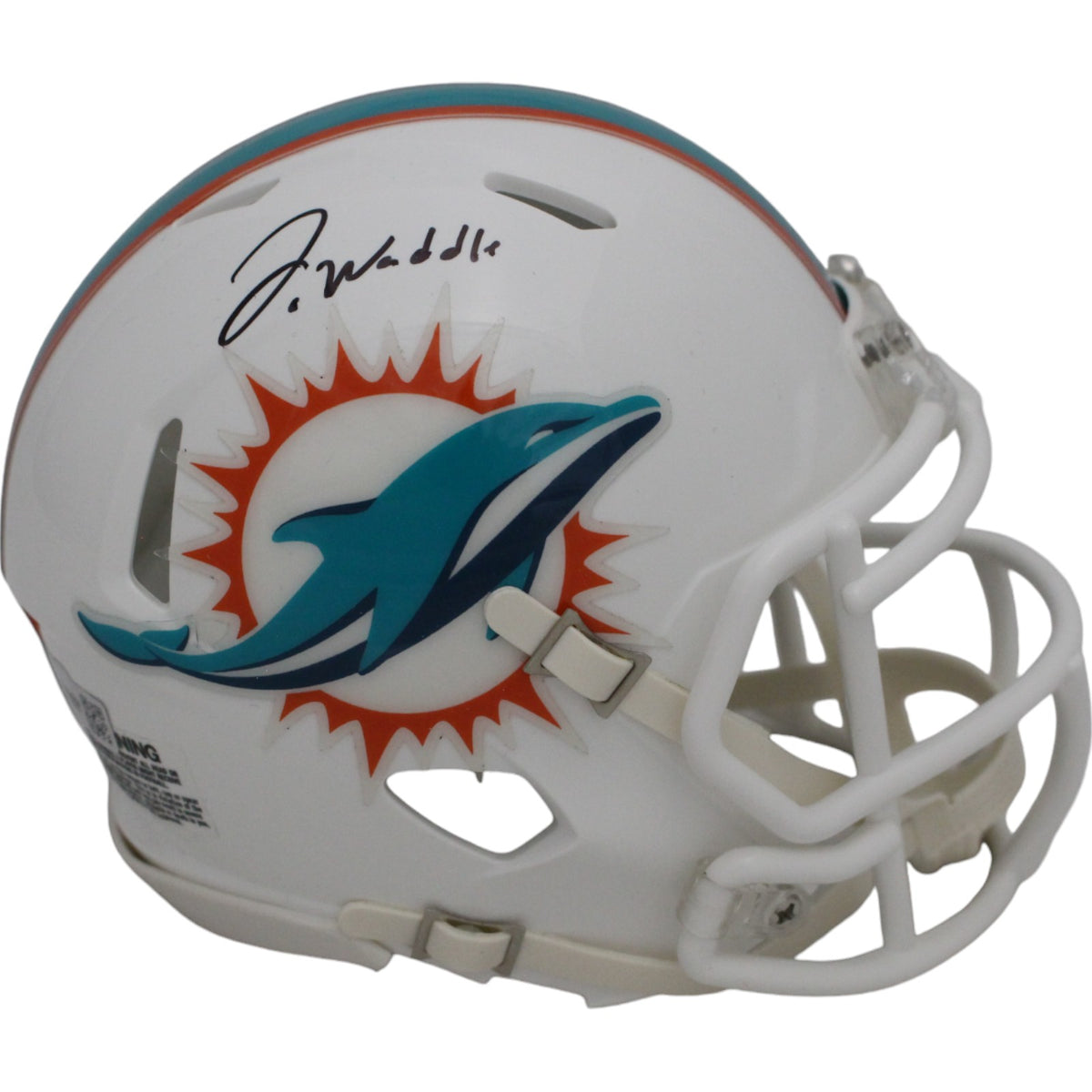Jaylen Waddle Miami Dolphins Signed Mini Helmet - Speed FAN-Powers Sports Memorabilia