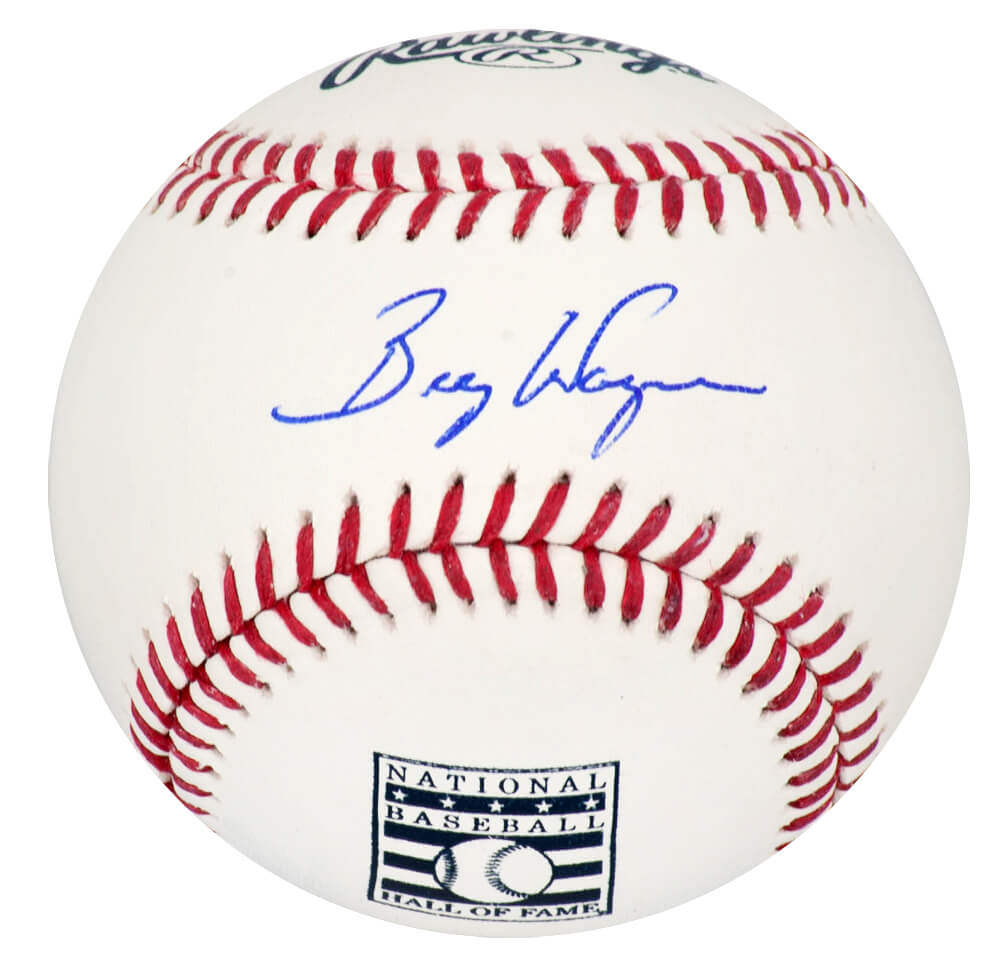 Billy Wagner Autographed Rawlings Hall of Fame Logo MLB Baseball-Powers Sports Memorabilia
