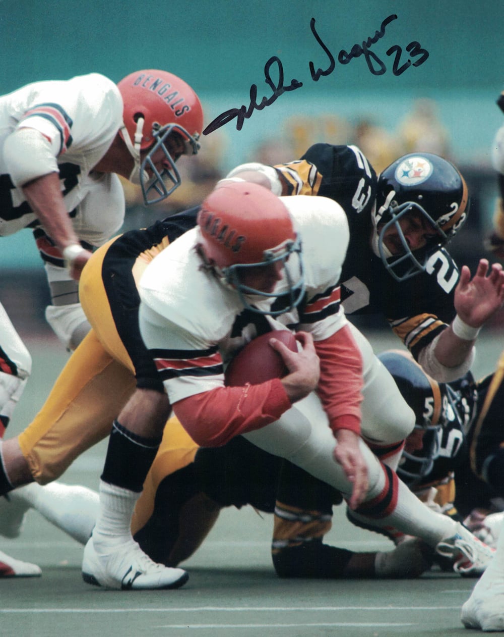 Mike Wagner Pittsburgh Steelers Signed 8x10 Photo-Powers Sports Memorabilia