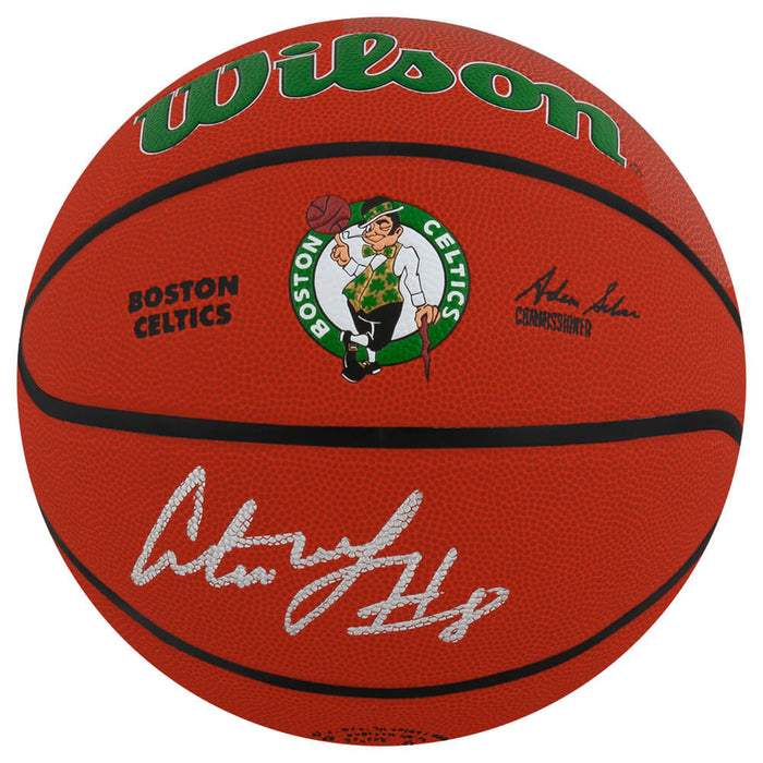 Antoine Walker Boston Celtics Autographed Wilson Logo NBA Basketball-Powers Sports Memorabilia