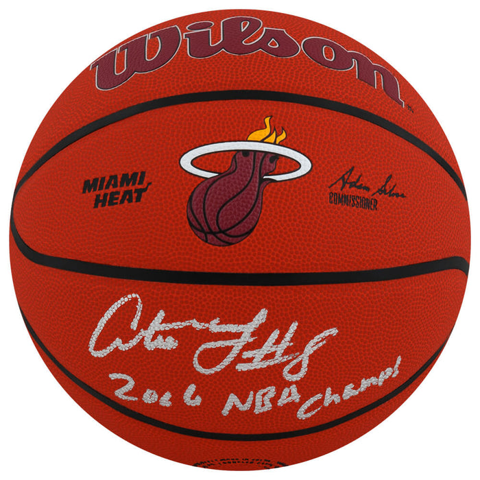Antoine Walker Miami Heat Autographed Wilson Logo NBA Basketball-Powers Sports Memorabilia