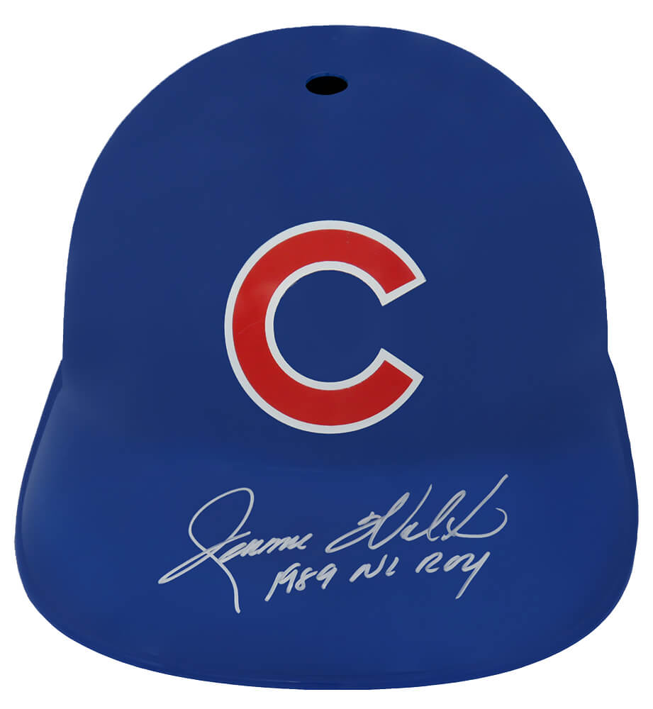 Jerome Walton Autographed Chicago Cubs Replica Souvenir Batting Helmet with 1989 NL ROY-Powers Sports Memorabilia