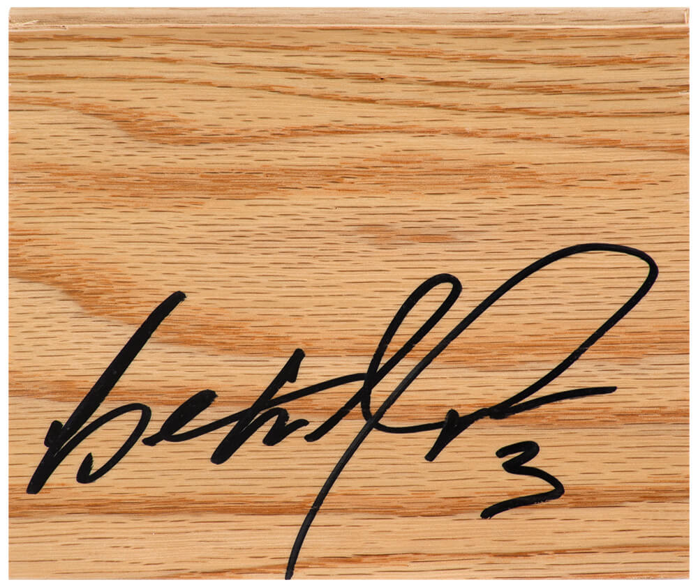 Ben Wallace Autographed 5x6 Floor Piece-Powers Sports Memorabilia