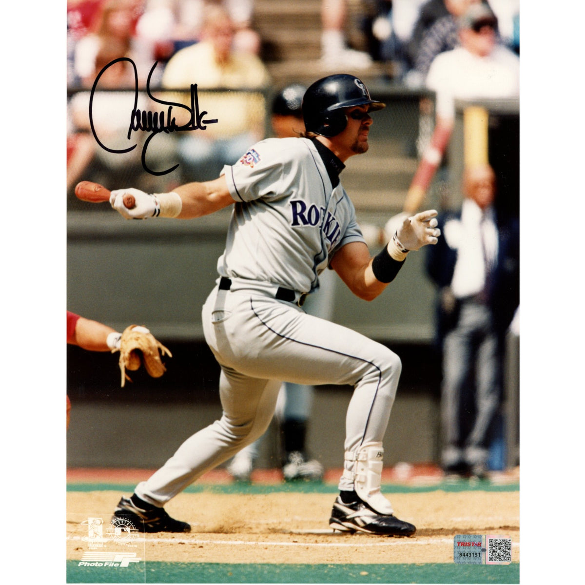 Larry Walker Colorado Rockies Signed 8x10 Photo - TRI-Powers Sports Memorabilia