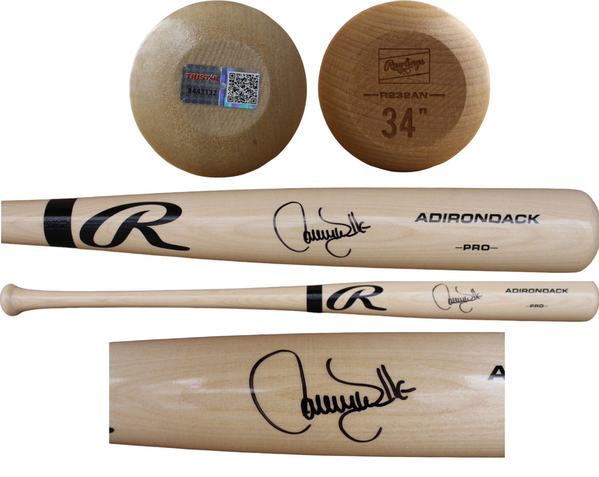 Larry Walker Colorado Rockies Blonde Signed Baseball Bat TRI 47365-Powers Sports Memorabilia