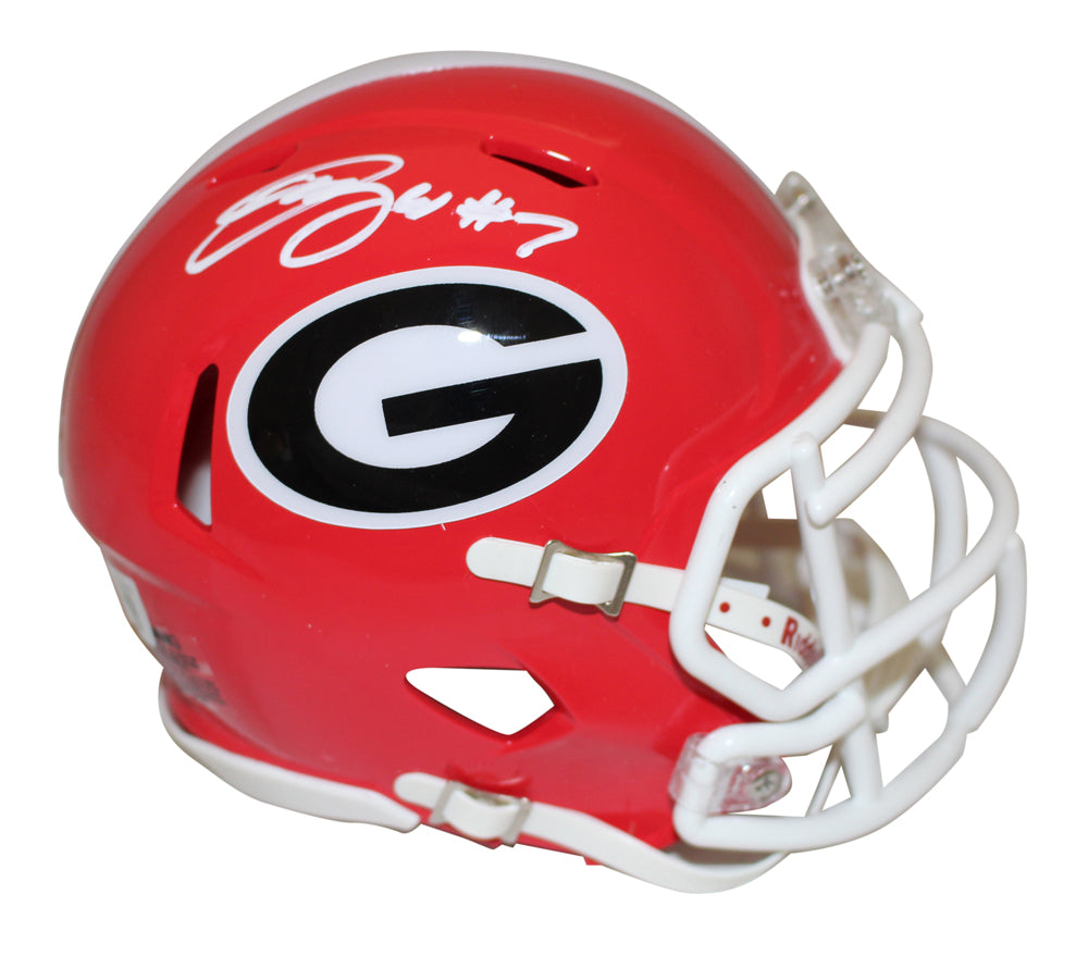 Quay Walker Georgia Bulldogs Speed Signed Mini Helmet Beckett-Powers Sports Memorabilia