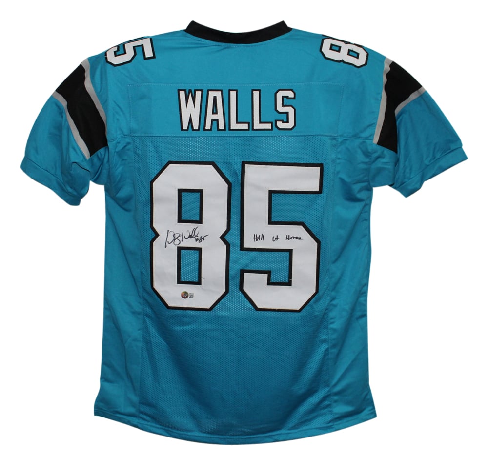 Wesley Walls Signed Pro Style Blue XL Jersey Beckett Hall Of Honor – Beckett Authenticated-Powers Sports Memorabilia