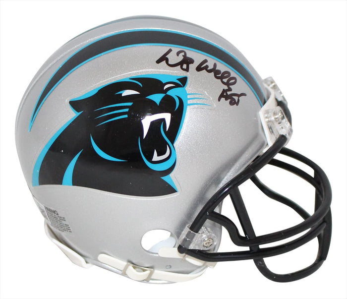 Wesley Walls Signed Carolina Panthers Speed Mini Helmet – Beckett Authenticated-Powers Sports Memorabilia
