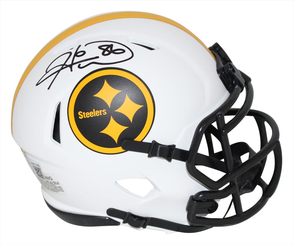 Hines Ward Pittsburgh Steelers Lunar Signed Mini Helmet Beckett-Powers Sports Memorabilia