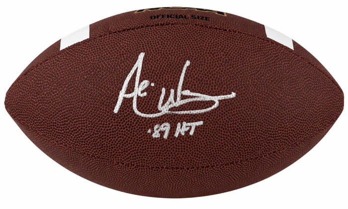 Andre Ware Autographed Wilson NCAA Full Size Football with 89'HT-Powers Sports Memorabilia
