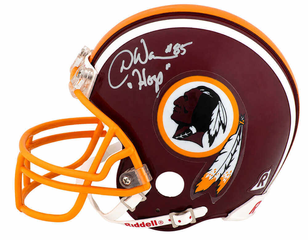 Don Warren Autographed Washington Throwback Riddell (VSR4) Mini Helmet with Hogs-Powers Sports Memorabilia