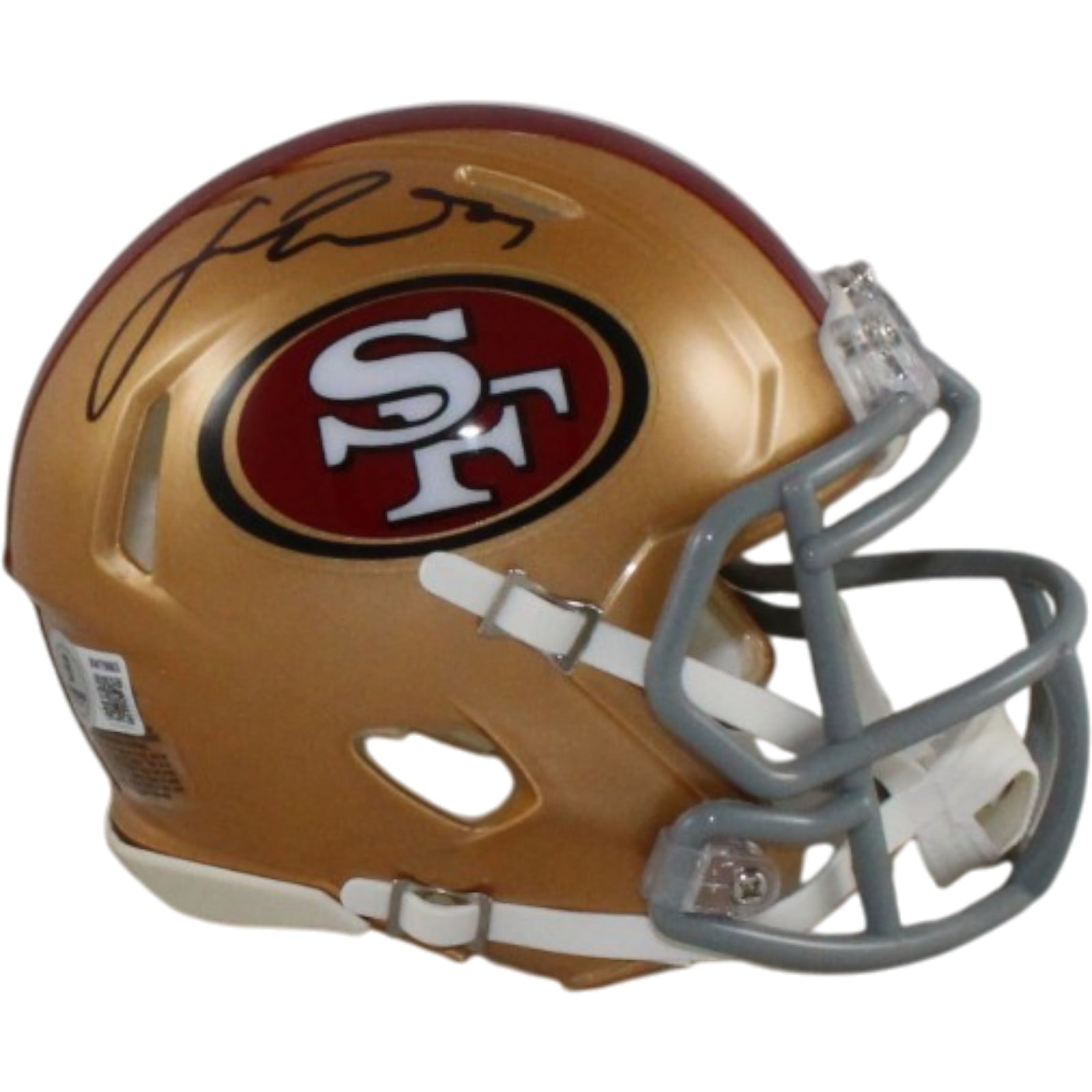 Fred Warner Signed San Francisco 49ers Mini Helmet – Beckett Authenticated-Powers Sports Memorabilia