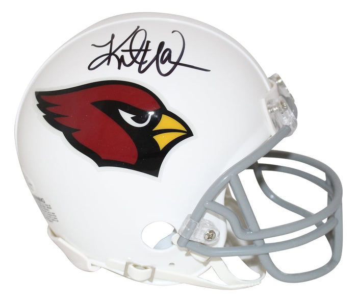 Kurt Warner Autographed/Signed Arizona Cardinals VSR4 Mini Helmet – Beckett Authenticated-Powers Sports Memorabilia