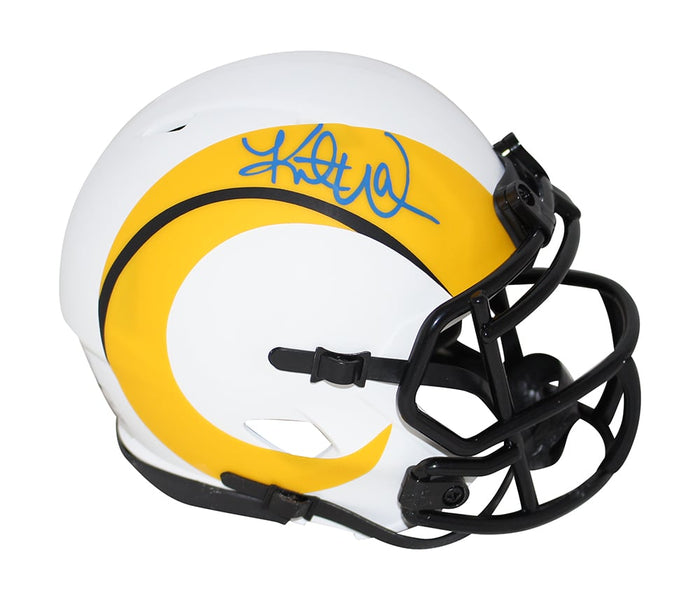 Kurt Warner Autographed St Louis Rams Lunar Mini Helmet – Beckett Authenticated-Powers Sports Memorabilia