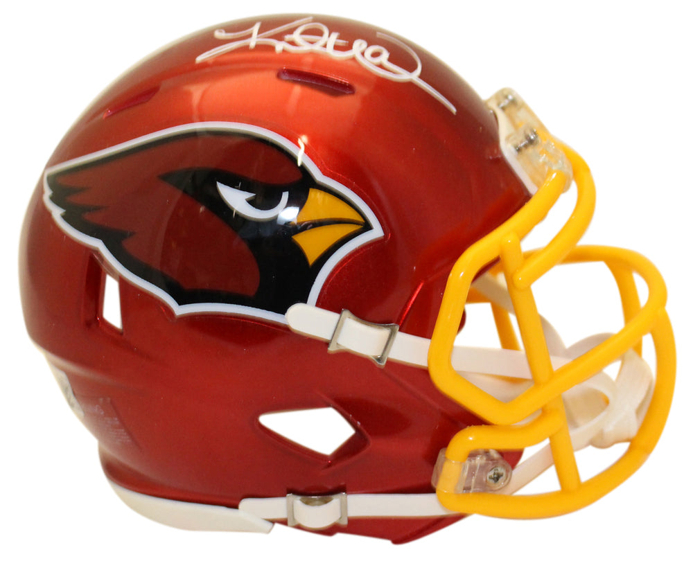 Kurt Warner Arizona Cardinals Flash Signed Mini Helmet Beckett-Powers Sports Memorabilia