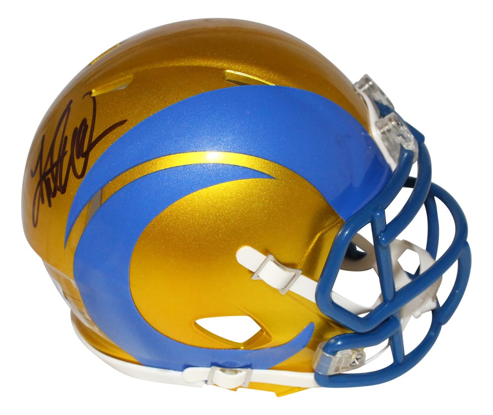 Kurt Warner Signed St. Louis Rams Flash Spd Mini – Beckett Authenticated-Powers Sports Memorabilia