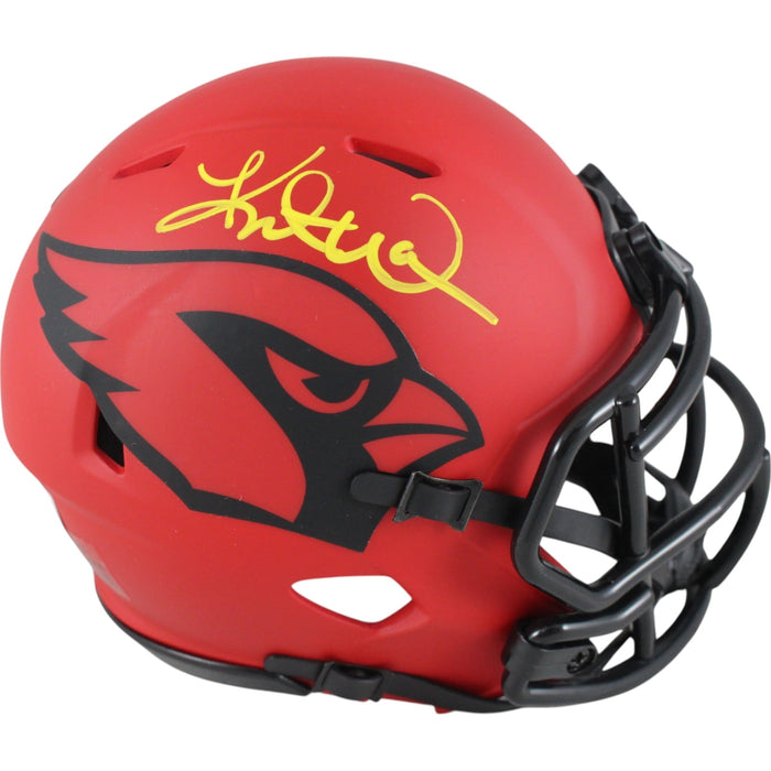 Kurt Warner Signed Arizona Cardinals Rave Mini Helmet – Beckett Authenticated-Powers Sports Memorabilia