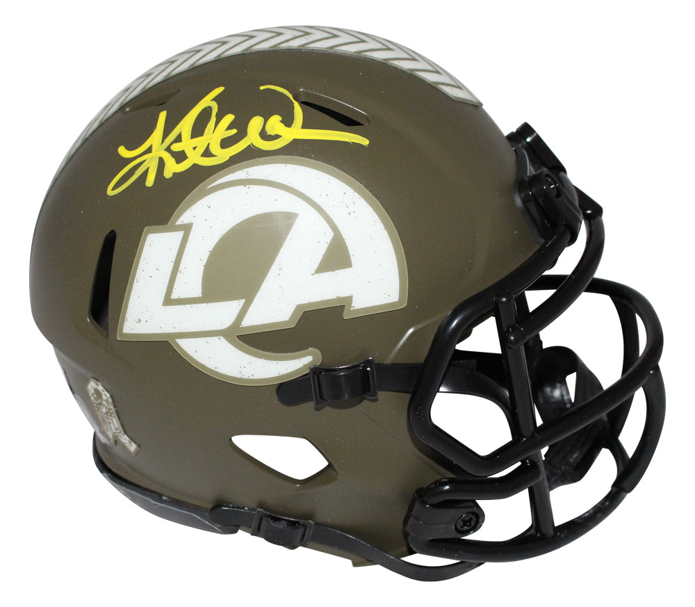 Kurt Warner Signed St. Louis Rams Salute Mini BAS-Powers Sports Memorabilia