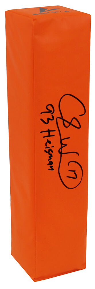 Charlie Ward Autographed BSN Orange Endzone Football Pylon w/ 93 Heisman-Powers Sports Memorabilia