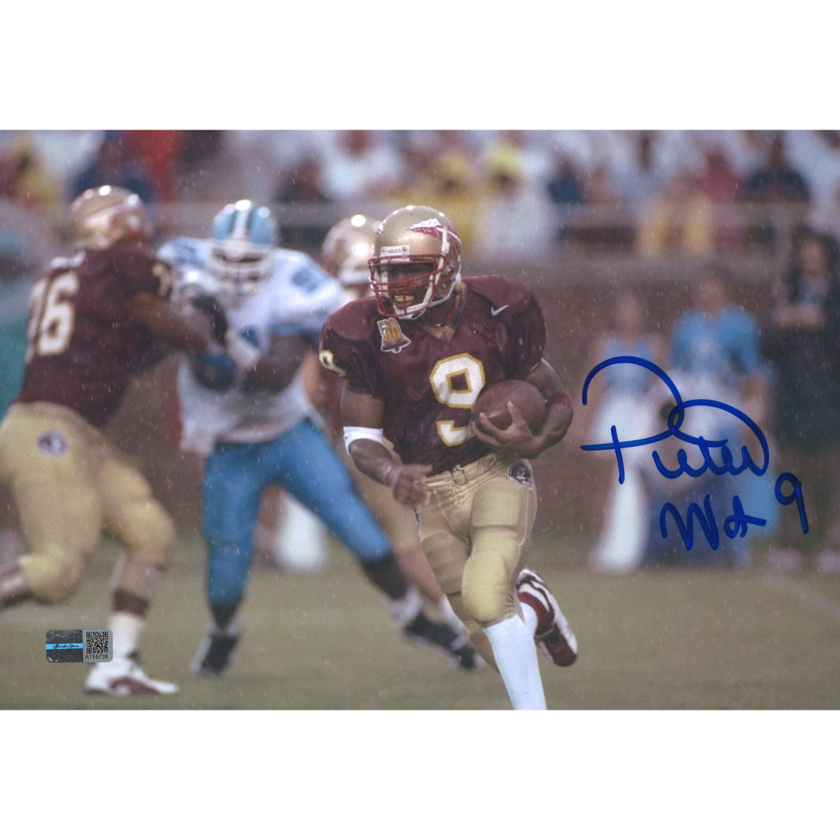 Peter Warrick Florida State Signed 6x10 Photo-Powers Sports Memorabilia