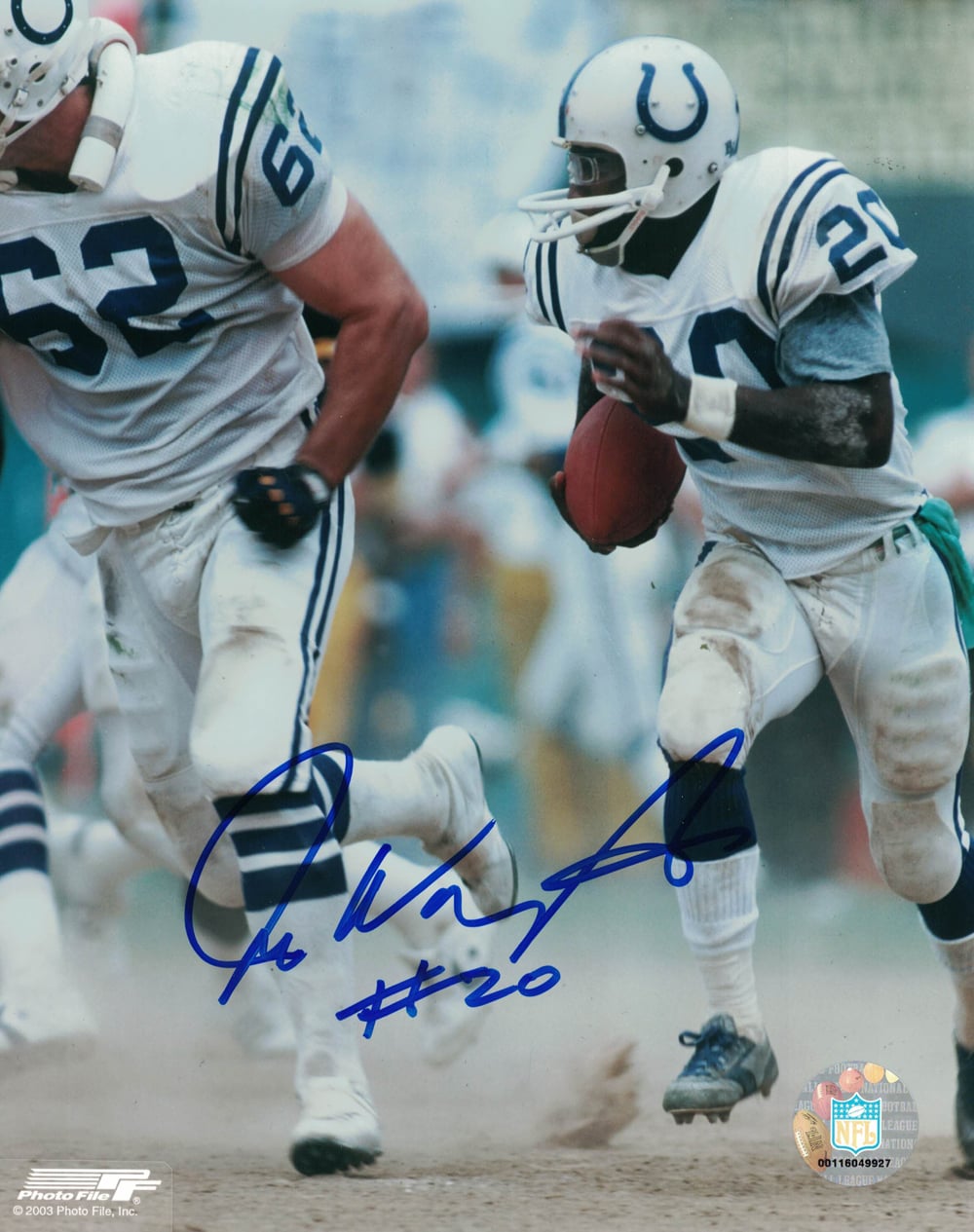 Joe Washington Signed Baltimore Colts 8x10 Photo – White-Powers Sports Memorabilia