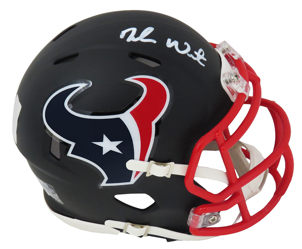 Deshaun Watson Houston Texans Autographed Matte Riddell Mini Helmet Beckett-Powers Sports Memorabilia