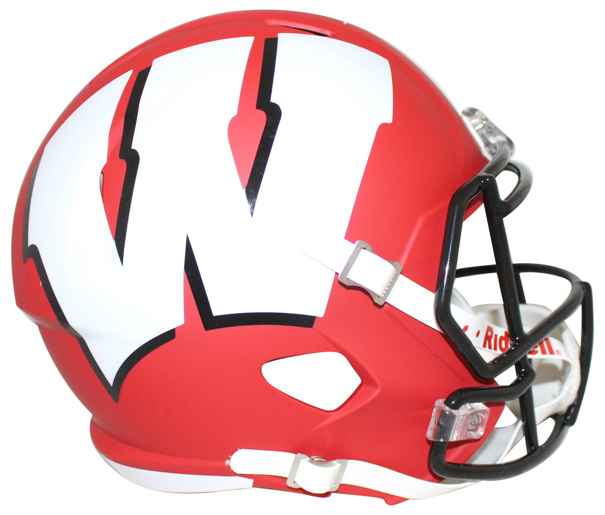 Derek Watt Wisconsin Badgers Signed Full Size Helmet - F/S AMP JSA JSA-Powers Sports Memorabilia