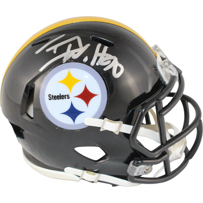 TJ Watt Signed Pittsburgh Steelers Mini Helmet – Beckett Witness Authenticated-Powers Sports Memorabilia