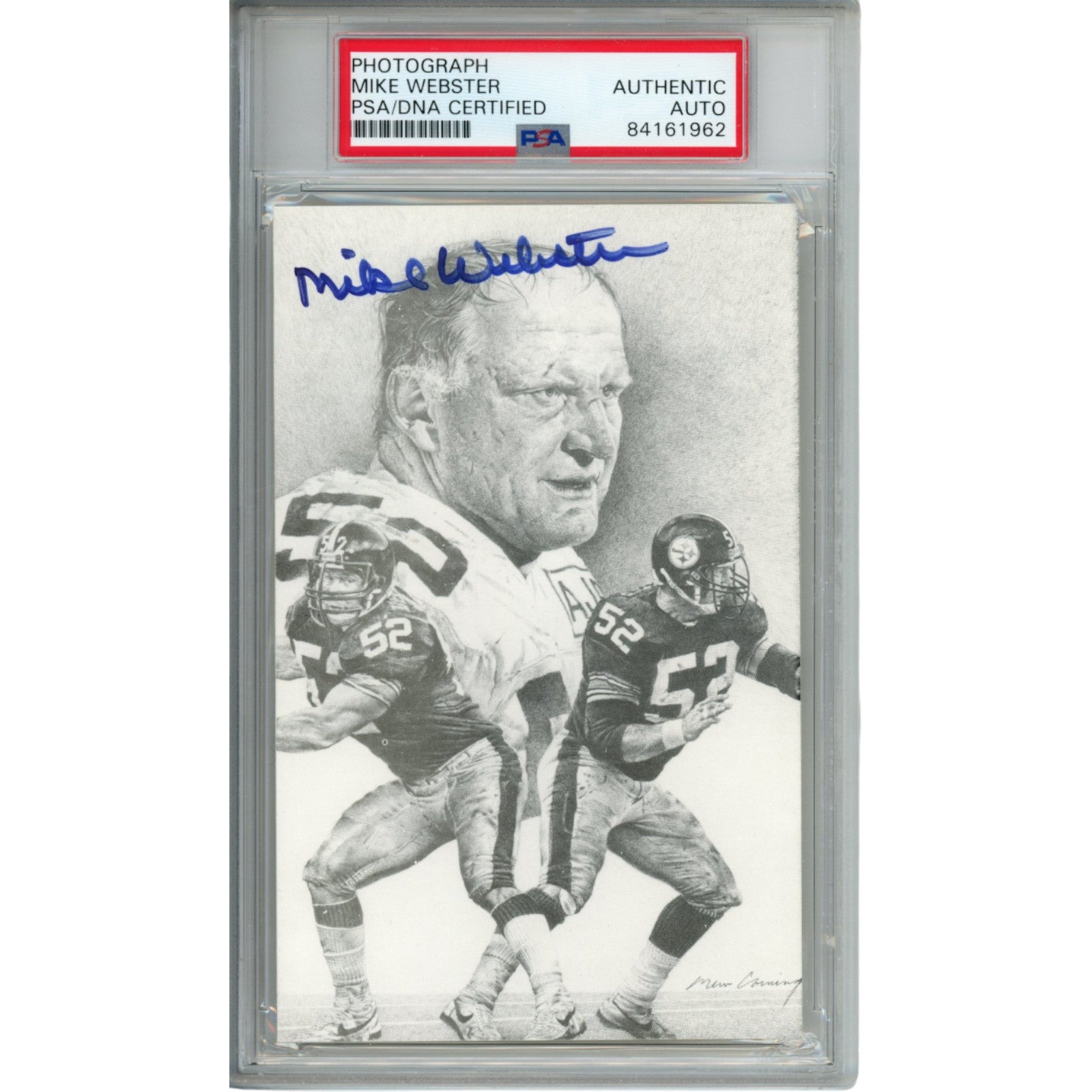 Mike Webster Pittsburgh Steelers 3 1/2 x 5" Signed Photo PSA Slabbed 54784 – PSA Authenticated-Powers Sports Memorabilia