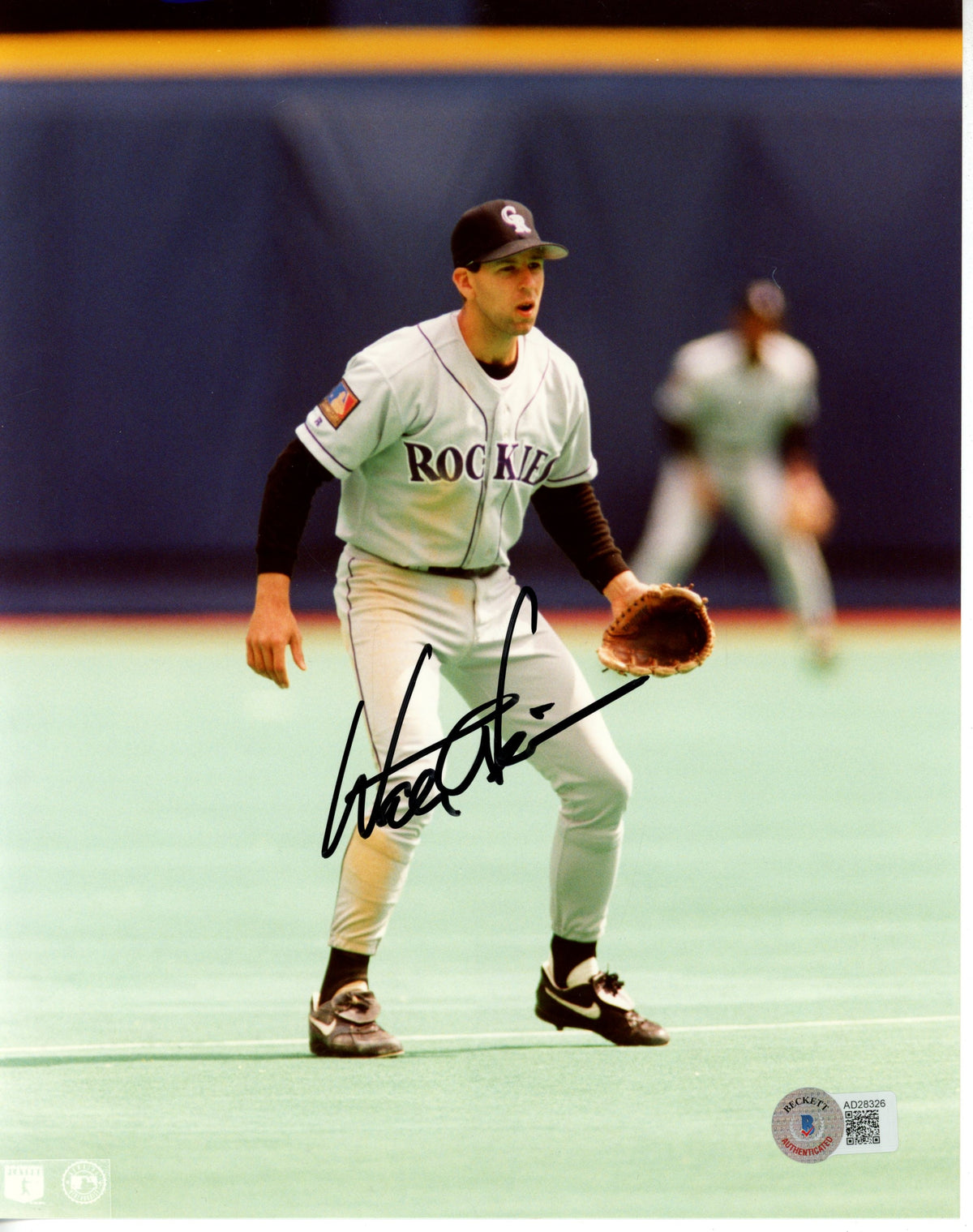 Walt Weiss Colorado Rockies Signed 8x10 Photo - Beckett Beckett - 55862-Powers Sports Memorabilia