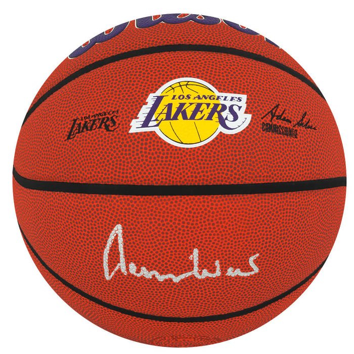 Jerry West Autographed Wilson Los Angeles Lakers Logo NBA Basketball-Powers Sports Memorabilia