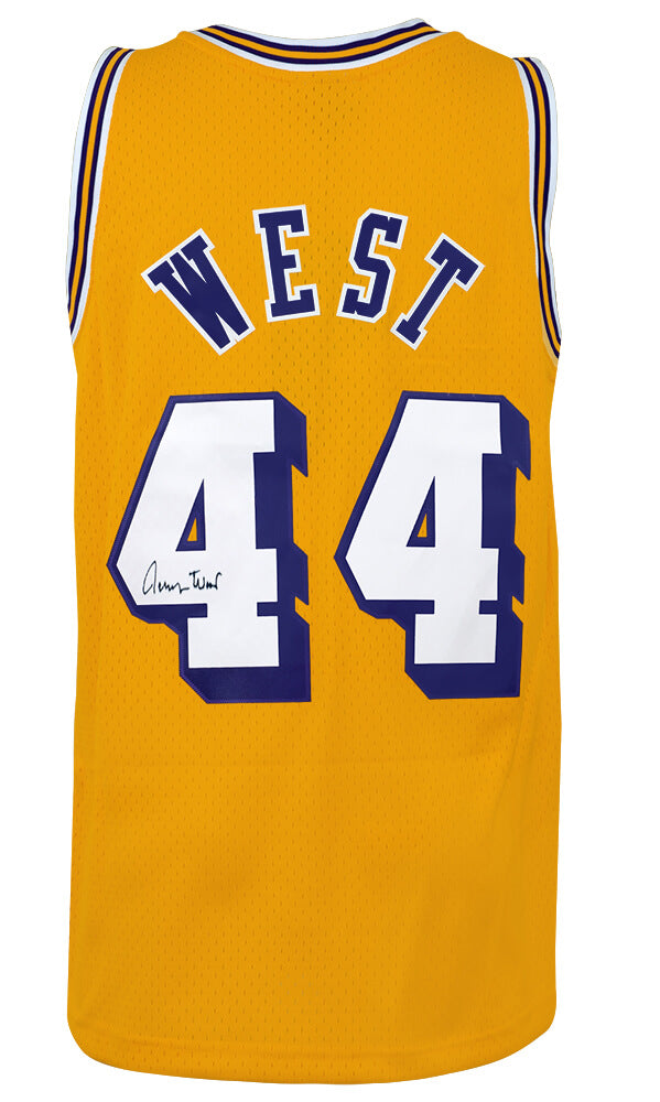 Jerry West Los Angeles Lakers Autographed 1971 72 Throwback M&N Swingman-Powers Sports Memorabilia