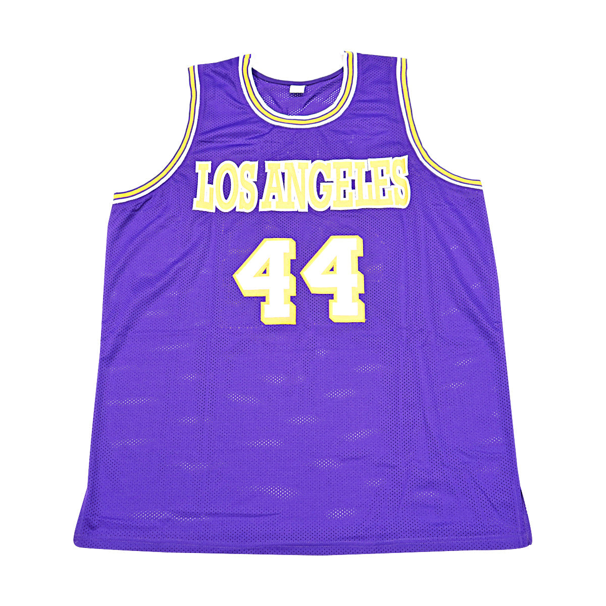 Jerry West Los Angeles Lakers Signed Purple Custom Jersey JSA COA-Powers Sports Memorabilia