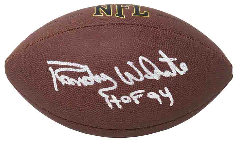 Randy White Autographed Wilson NFL Super Grip Full Size Football with HOF 94-Powers Sports Memorabilia