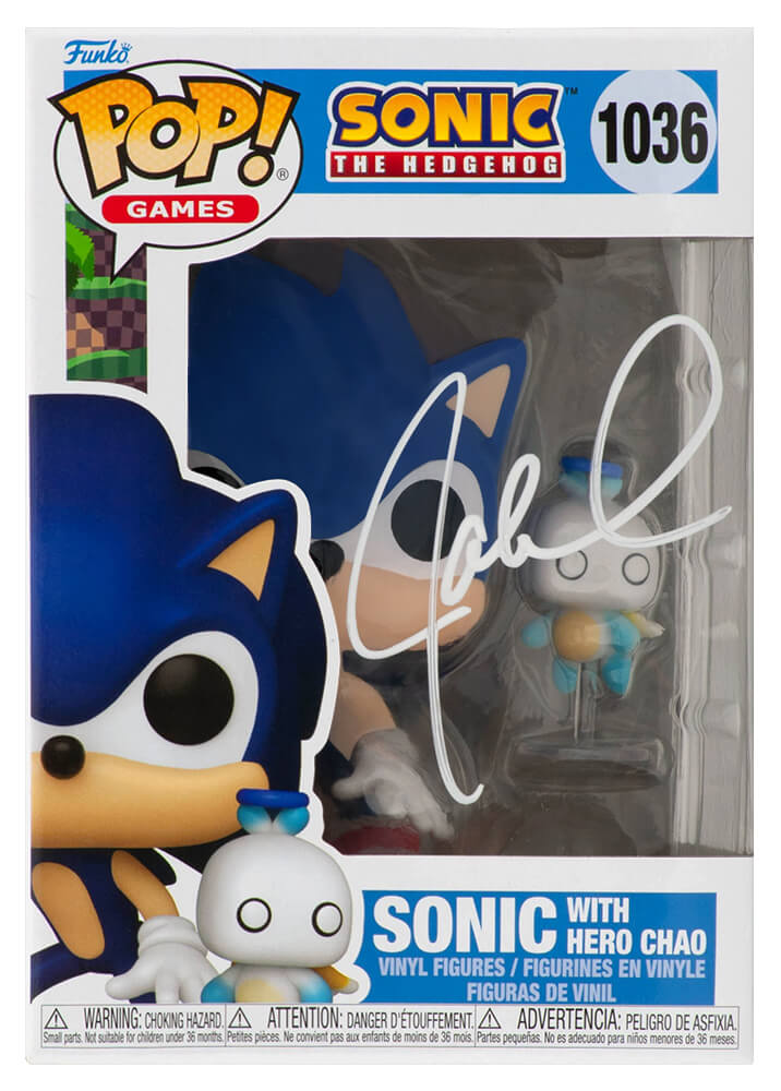 Jaleel White Autographed Sonic The Hedgehog With Chao Funko Pop Doll #1036-Powers Sports Memorabilia