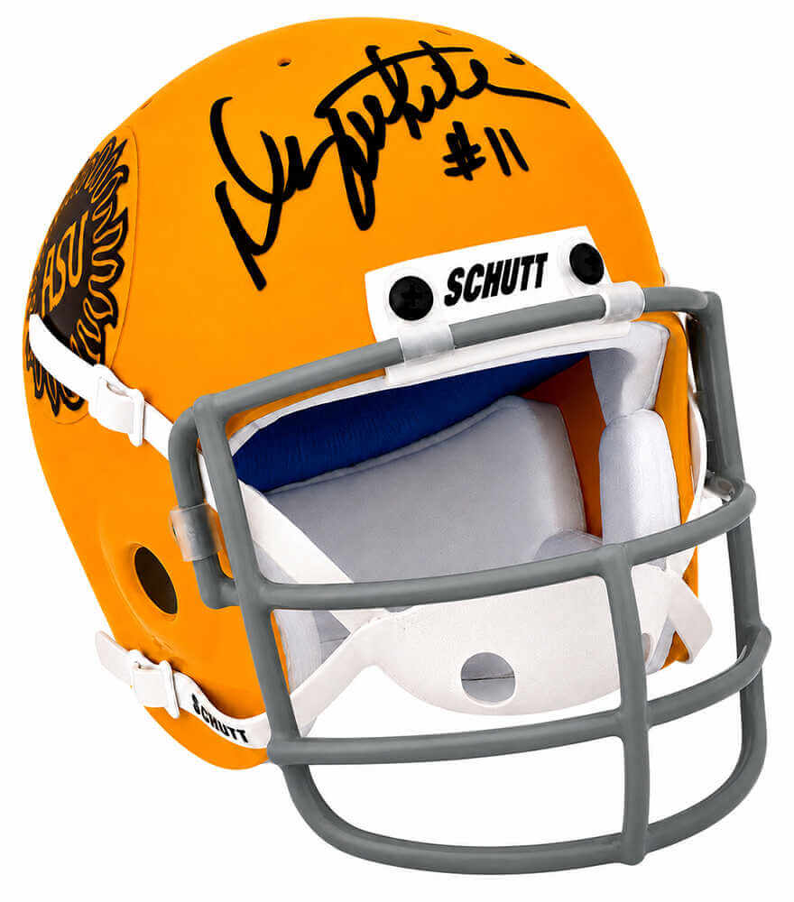 Danny White Autographed Arizona State Sun Devils Throwback Schutt Mini Helmet-Powers Sports Memorabilia