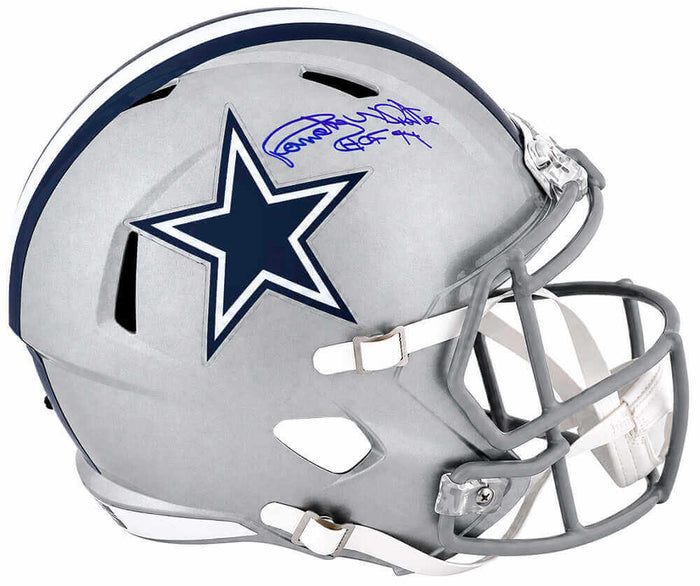 Randy White Autographed Cowboys Riddell Full Size Speed Replica Helmet with HOF'94-Powers Sports Memorabilia