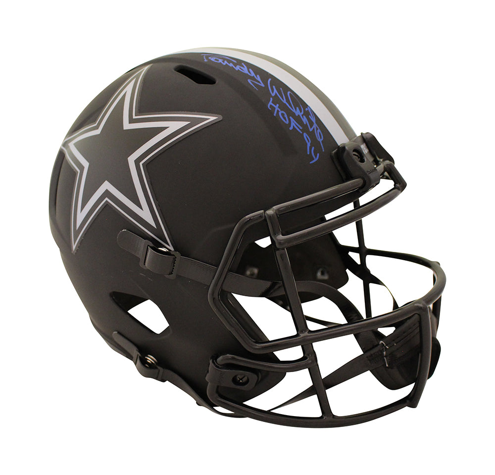 Randy White Dallas Cowboys F/S Eclipse Speed Signed Helmet HOF Beckett-Powers Sports Memorabilia