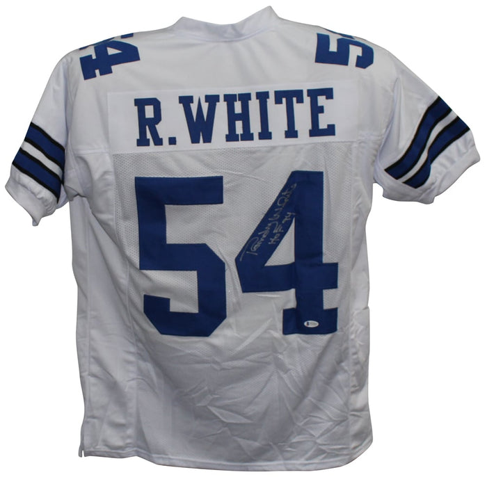 Randy White Signed Pro Style White XL Jersey HOF – Beckett Authenticated-Powers Sports Memorabilia
