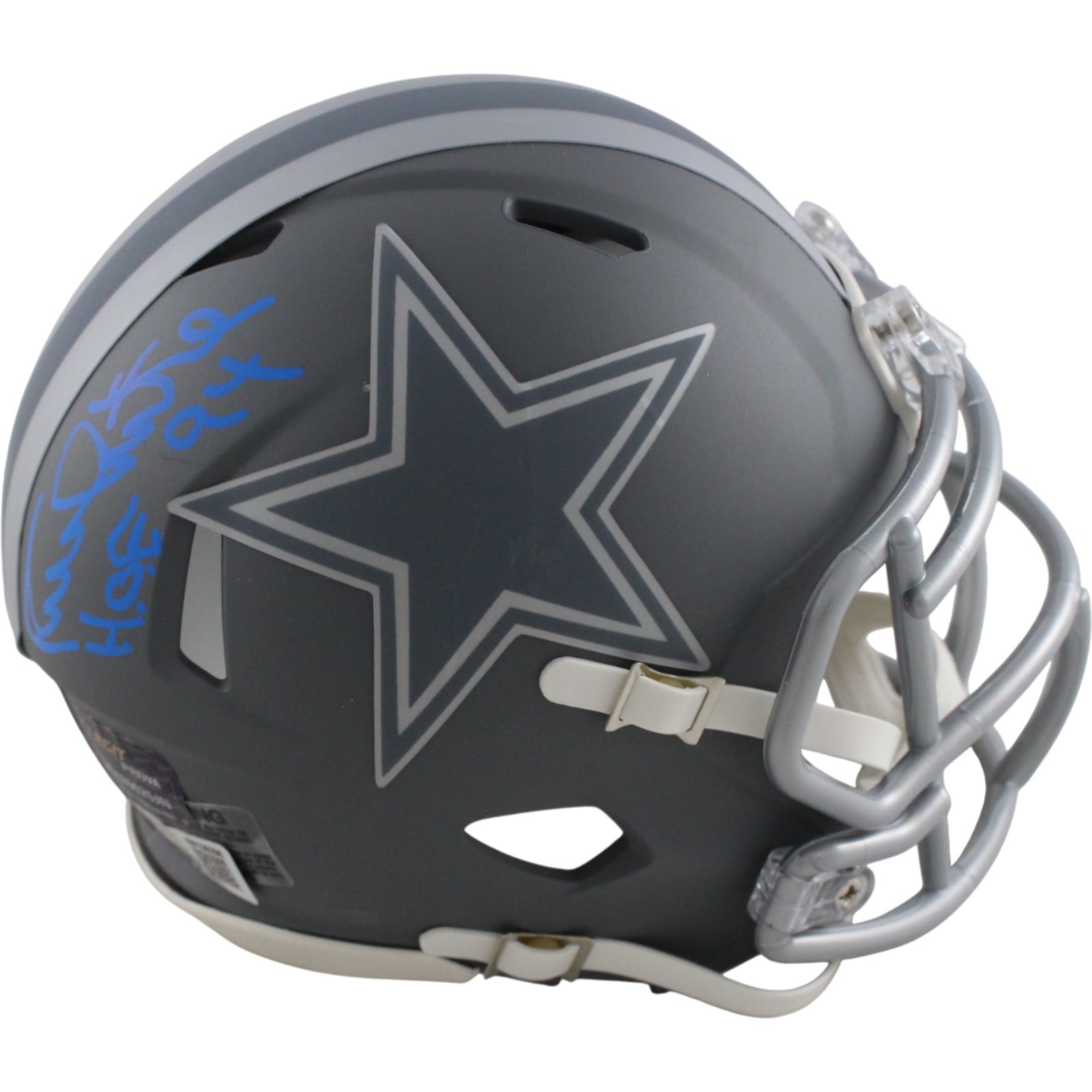 Randy White Signed Dallas Cowboys Slate Mini Helmet HOF – Beckett Authenticated-Powers Sports Memorabilia