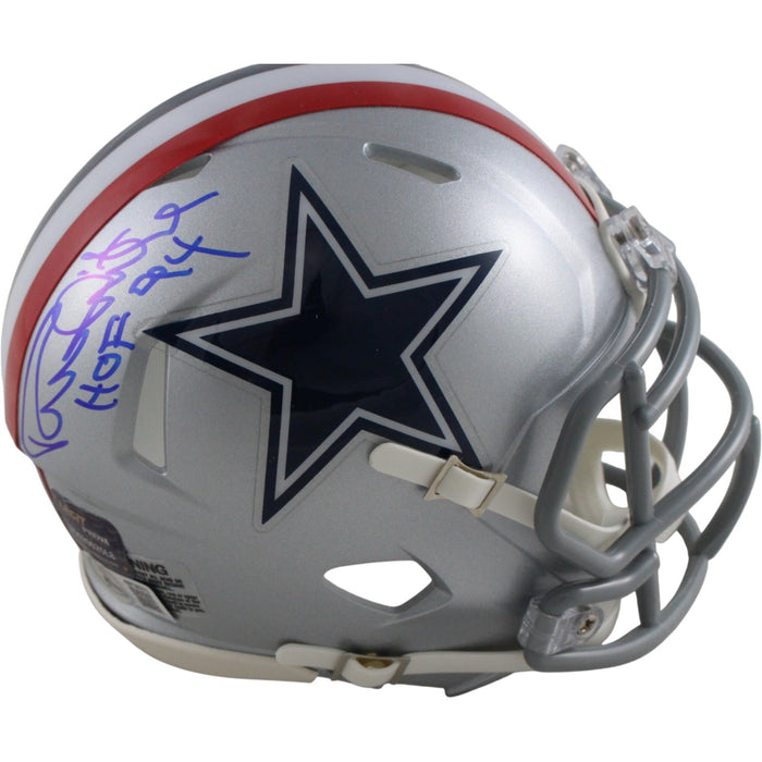 Randy White Signed Dallas Cowboys 1976 TB Mini Helmet HOF – Beckett Authenticated-Powers Sports Memorabilia