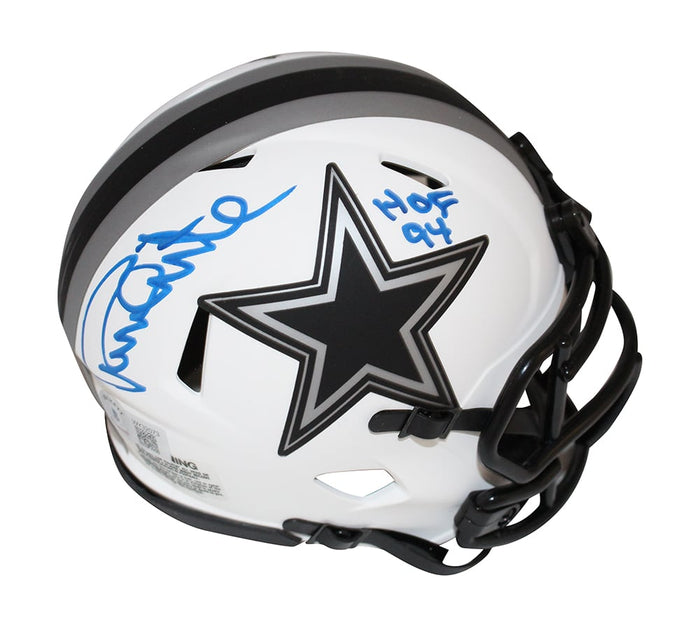 Randy White Signed Dallas Cowboys Lunar Mini Helmet – Beckett Authenticated-Powers Sports Memorabilia