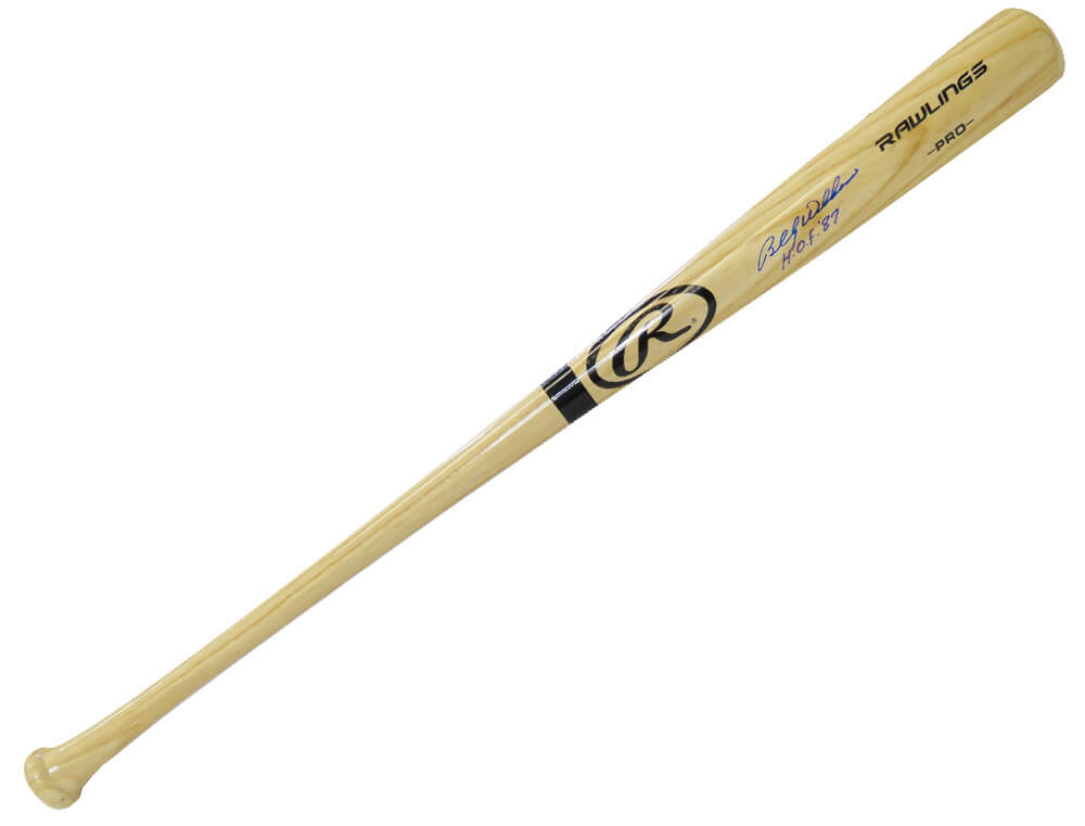 Billy Williams Autographed Rawlings Pro Blonde Baseball Bat w/ HOF 87-Powers Sports Memorabilia