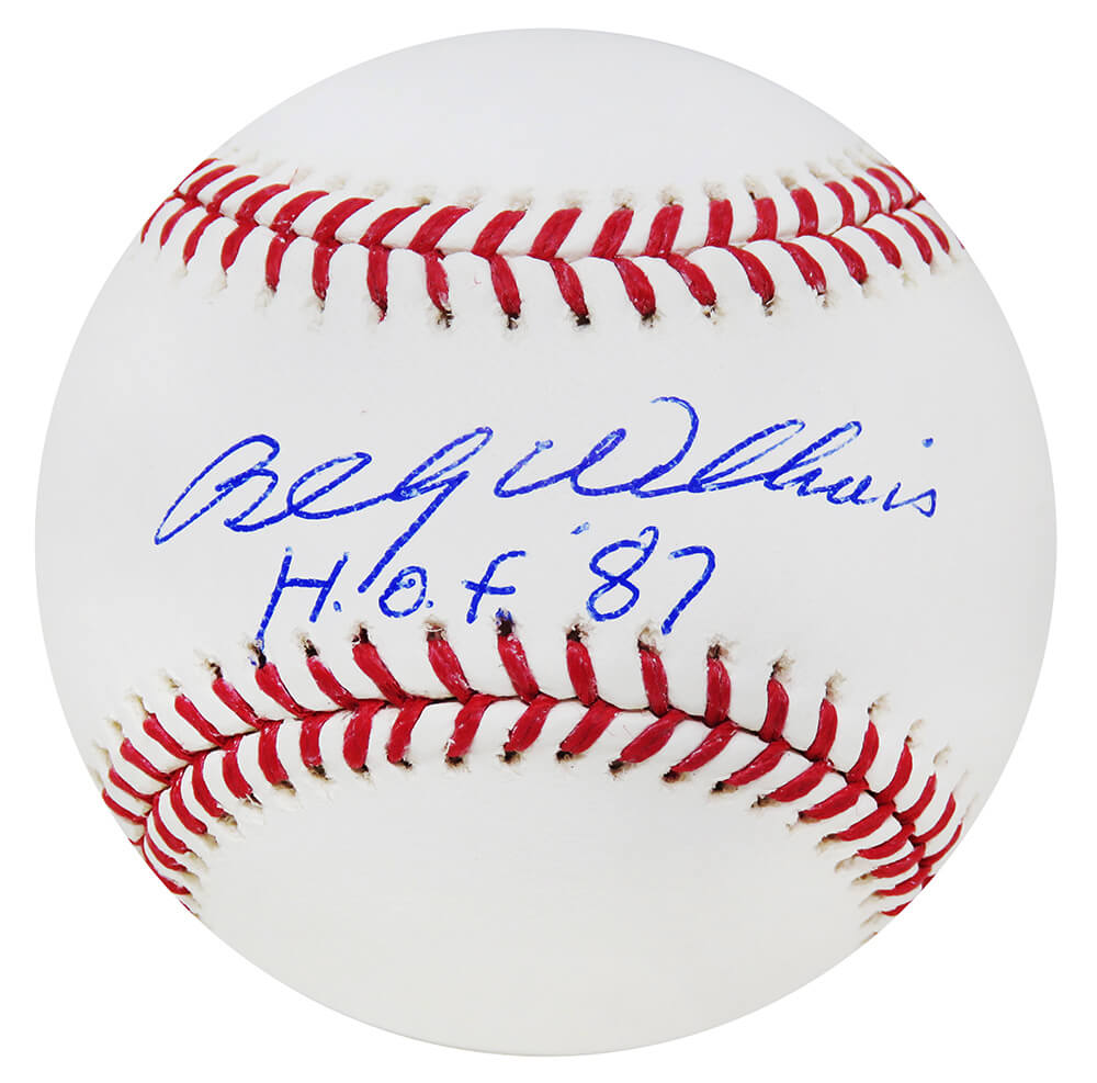 Billy Williams Autographed Official MLB Baseball w/ HOF 87-Powers Sports Memorabilia