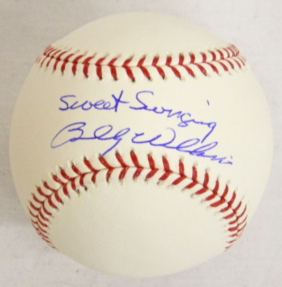 Billy Williams Autographed Official MLB Baseball with Sweet Swinging-Powers Sports Memorabilia