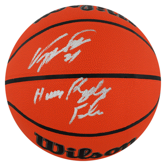 Dominique Wilkins Autographed Wilson I/O NBA Basketball with Human Highlight Film-Powers Sports Memorabilia