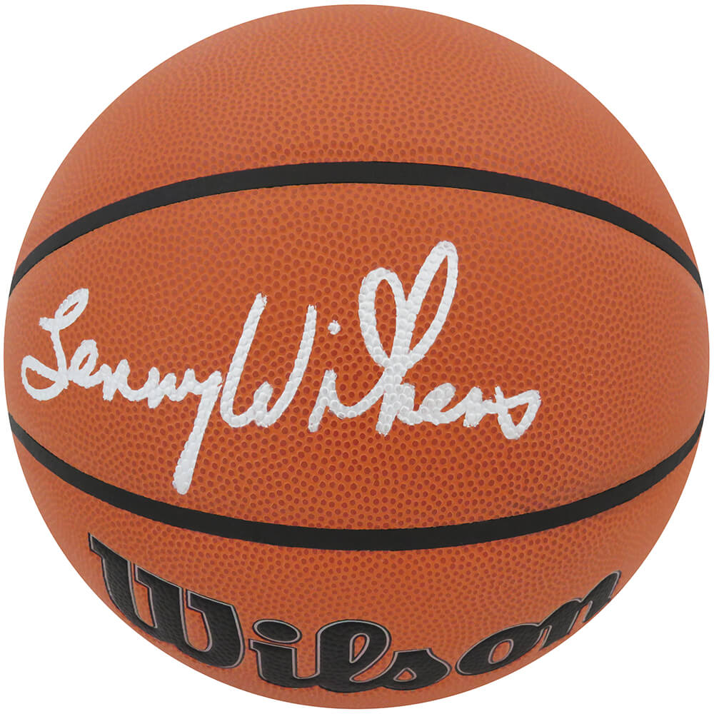 Lenny Wilkens Autographed Wilson Indoor/Outdoor NBA Basketball-Powers Sports Memorabilia