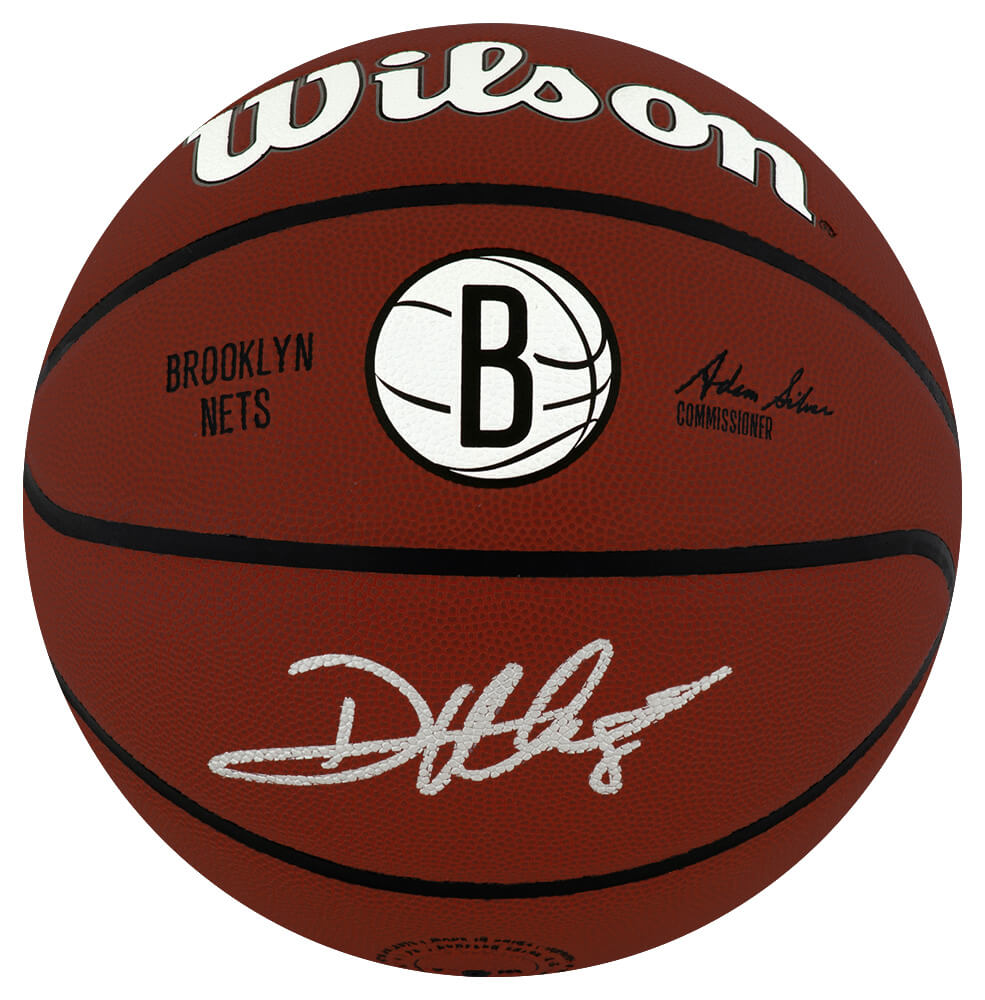 Deron Williams Autographed Brooklyn Nets Logo Wilson Alliance NBA Basketball-Powers Sports Memorabilia