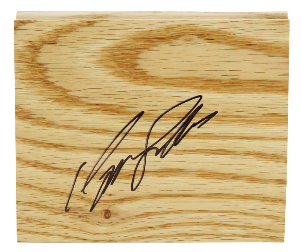 Dominique Wilkins Autographed 5x6 Floor Piece-Powers Sports Memorabilia
