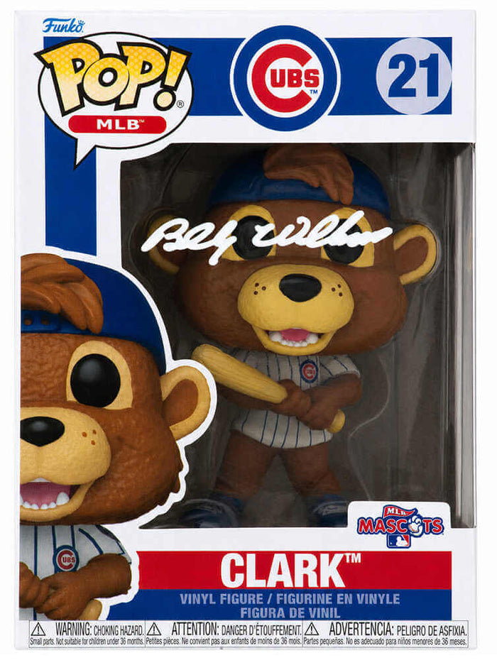 Billy Williams Autographed Chicago Cubs Clark Mascot Funko Pop Doll #21-Powers Sports Memorabilia